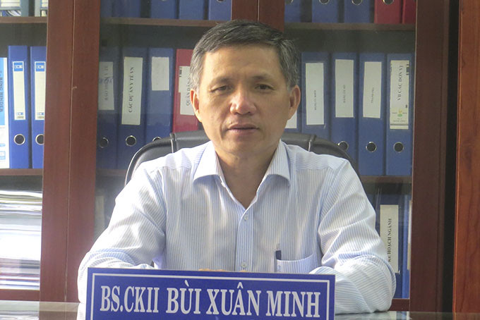 Bác sĩ Bùi Xuân Minh - Giám đốc Sở Y tế, Phó Trưởng ban Chỉ đạo phòng, chống dịch bệnh ở người tỉnh Khánh Hòa.