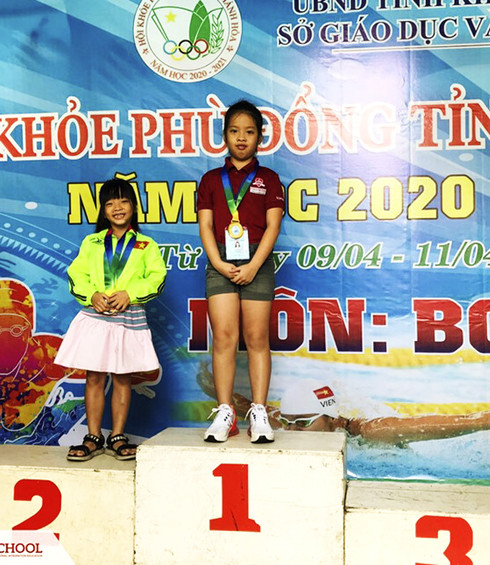 Trần Nguyễn Gia Hân -  Huy chương vàng môn bơi - Hội khỏe Phù Đổng 2021.