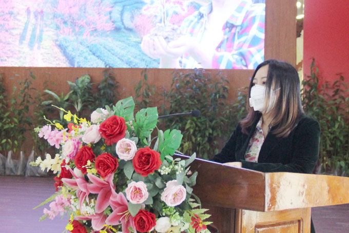 Bà Trần Thị Thanh Hải - Giám đốc Công ty TNHH MTV Hải Yến Nha Trang chia sẻ về dự án “Mây hồng”.