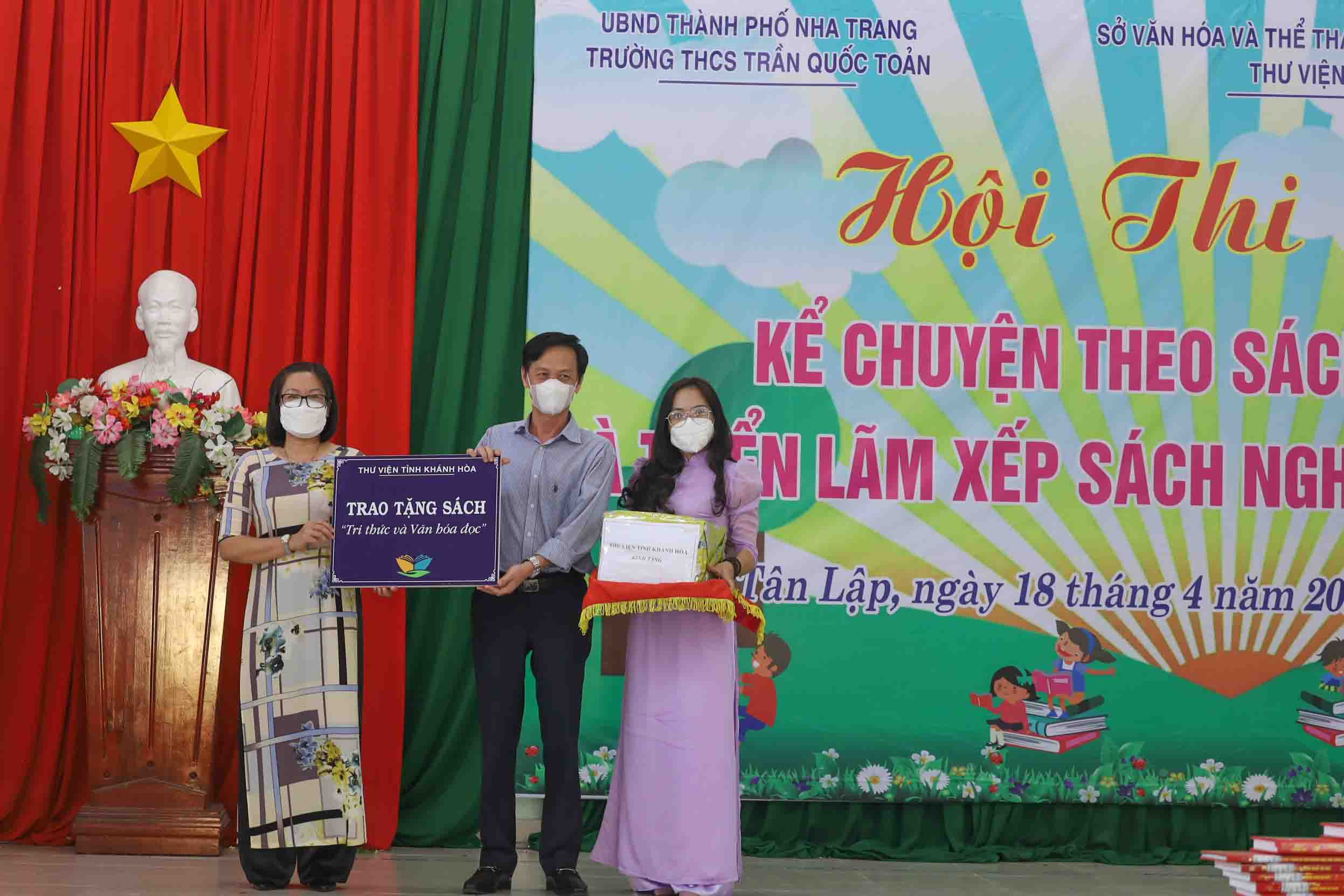 Hội thi kể chuyện theo sách ở Trường THCS Trần Quốc Toản