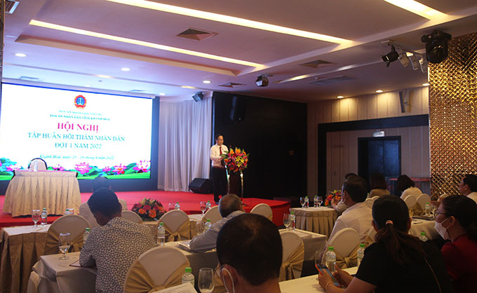 Tập huấn hội thẩm nhân dân đợt 1 năm 2022