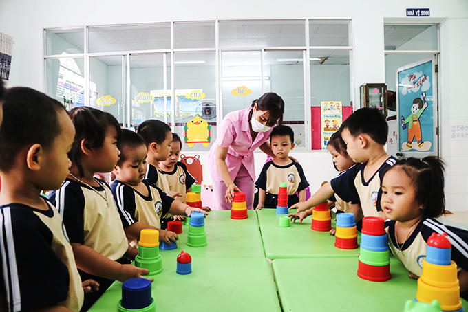 Trường Mầm non 8-3: Nâng cao chất lượng chăm sóc, giáo dục trẻ