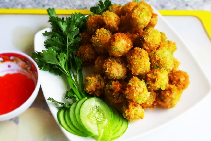 Nấm rơm chiên giòn