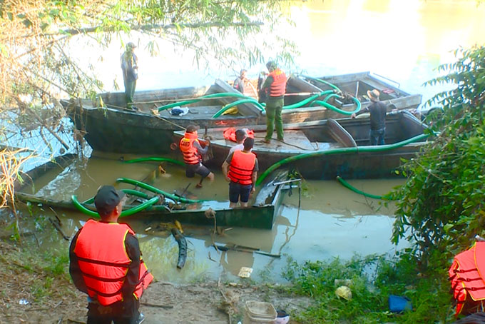 VIDEO: Đấu tranh quyết liệt với hoạt động khai thác cát trái phép trên sông Cái