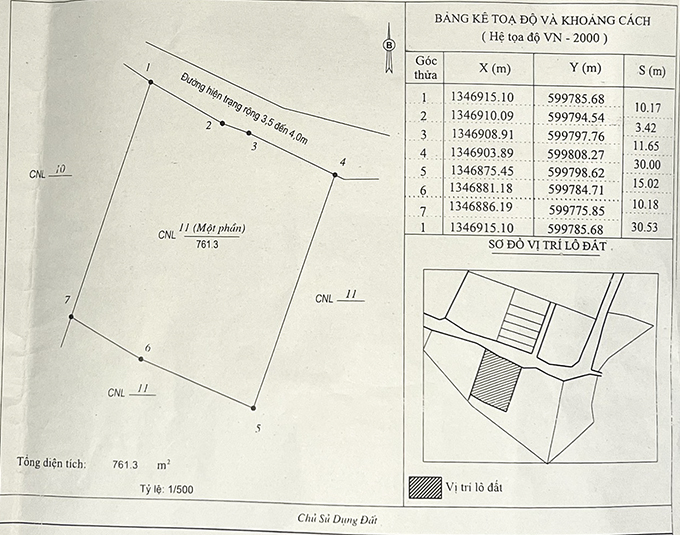 Xã Phước Đồng: Một hộ dân mòn mỏi chờ đền bù