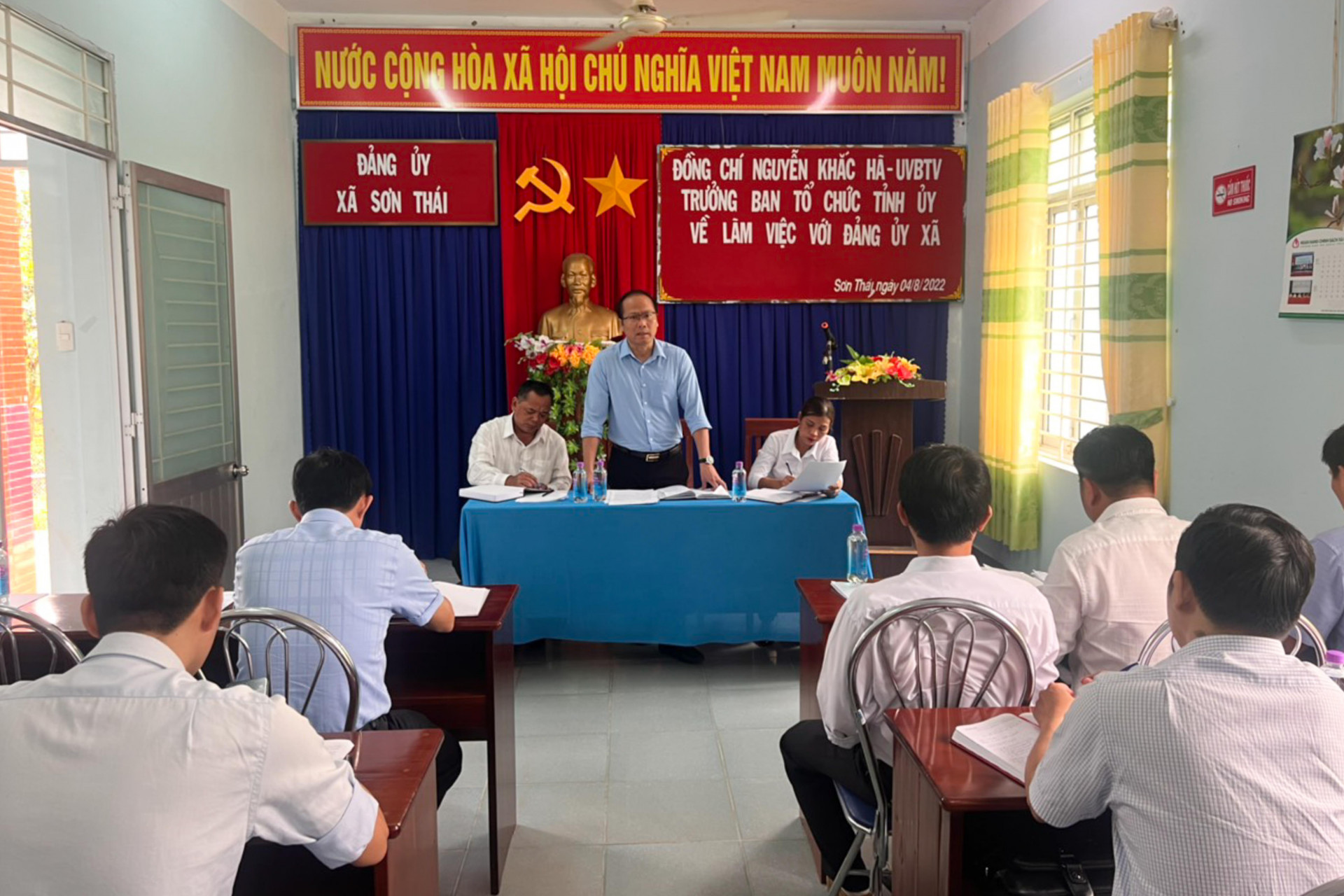 Đồng chí Nguyễn Khắc Hà chỉ đạo tại buổi làm việc