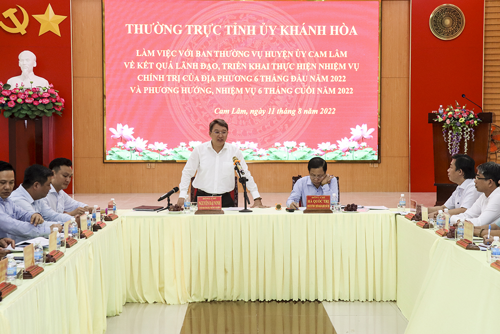 Ông Nguyễn Hải Ninh kết luận buổi làm việc.