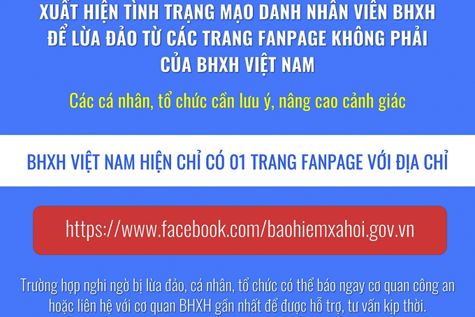 Cảnh báo mạo danh cơ quan bảo hiểm xã hội để lừa đảo