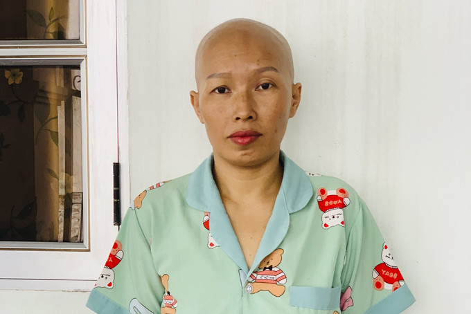 Chị Hương bị bệnh ung thư vú rất mong được giúp đỡ.