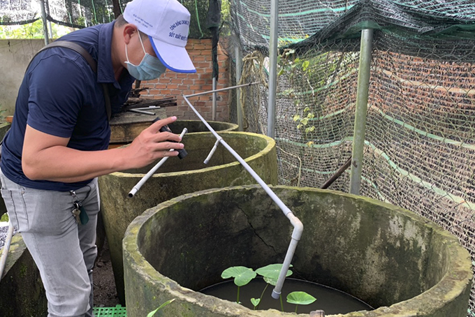 Giám sát công tác phòng, chống dịch sốt xuất huyết tại Khánh Vĩnh