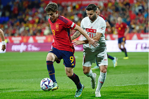 Đội tuyển Tây Ban Nha đã có trận đấu không tốt trước đội tuyển Thụy Sĩ trong khuôn khổ League A UEFA Nations League.