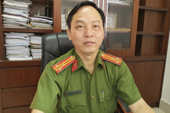 Thượng tá Hồ Chí Thanh - Phó Trưởng phòng Cảnh sát PCCC-CNCH - Công an tỉnh