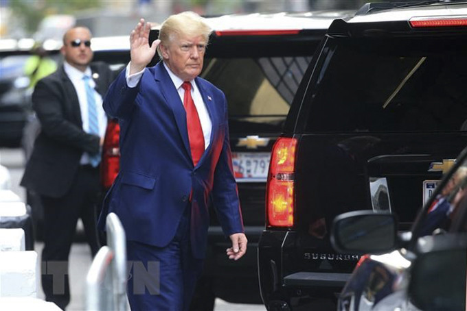 Cựu Tổng thống Mỹ Donald Trump tại thành phố New York, ngày 10/8/2022. (Ảnh: AFP/TTXVN)