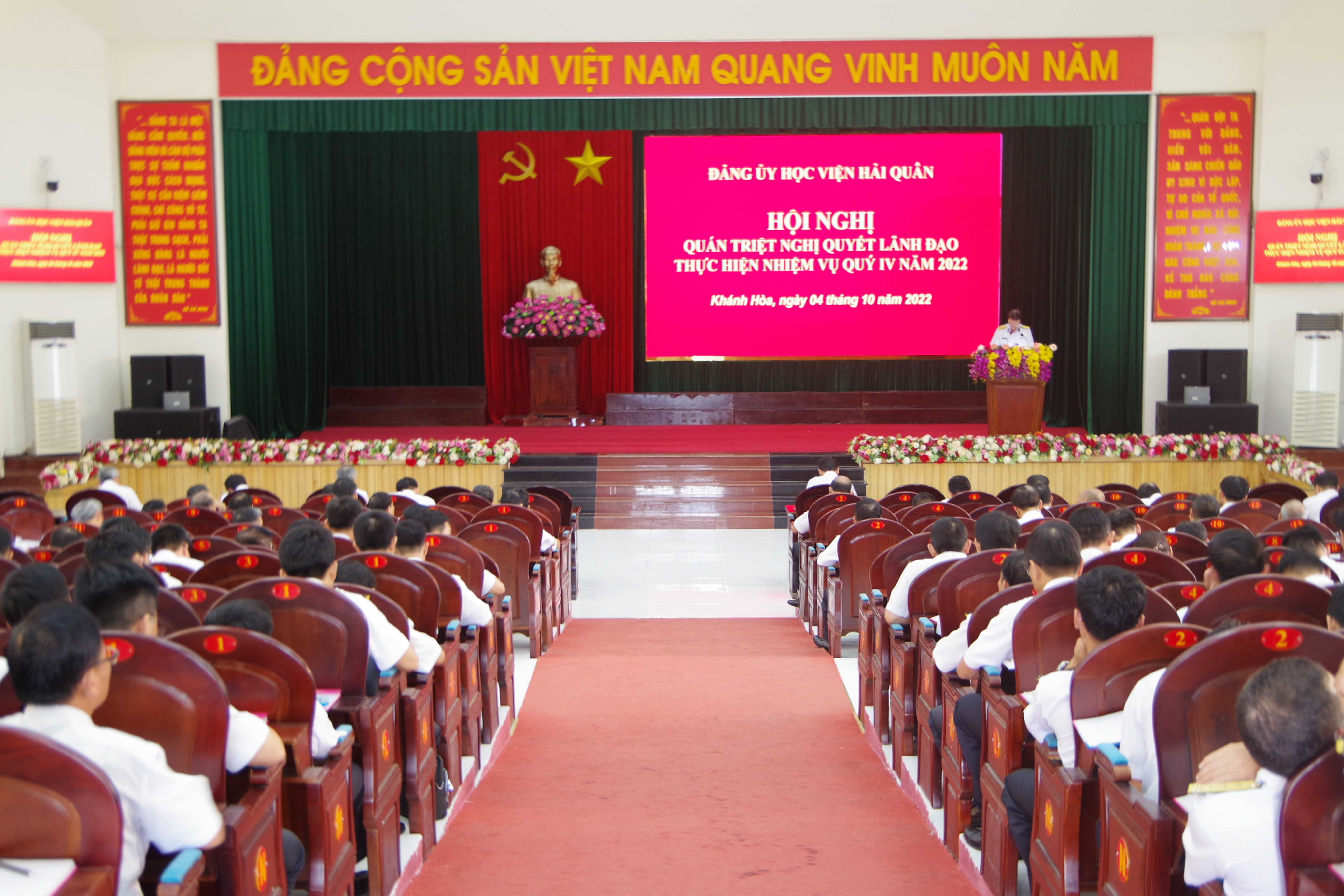 Học viện Hải quân: Quán triệt và triển khai Nghị quyết lãnh đạo thực hiện nhiệm vụ quý IV