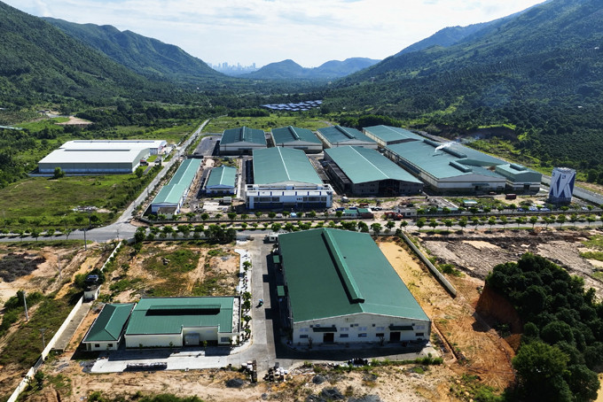 Nhà máy của Khatoco Khánh Hòa tại Cụm Công nghiệp Trảng É 1.