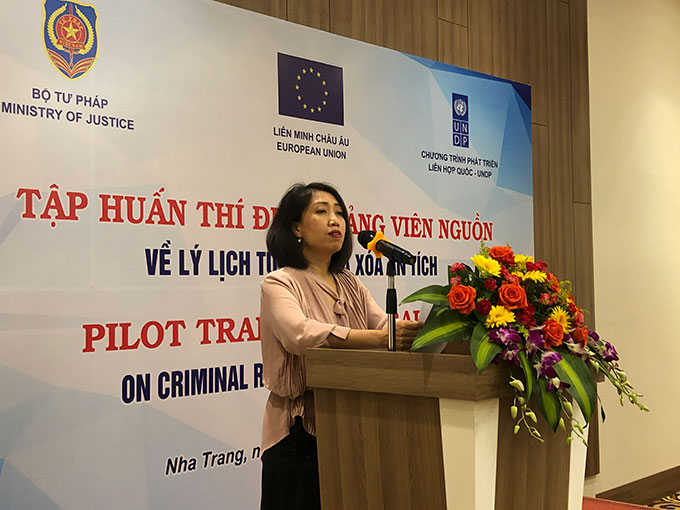 Tập huấn thí điểm giảng viên nguồn về lý lịch tư pháp và xóa án tích