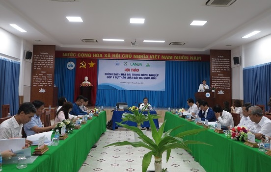 Tổ chức Hội thảo "Chính sách đất đai trong nông nghiệp – Góp ý Dự thảo Luật Đất đai (sửa đổi)"