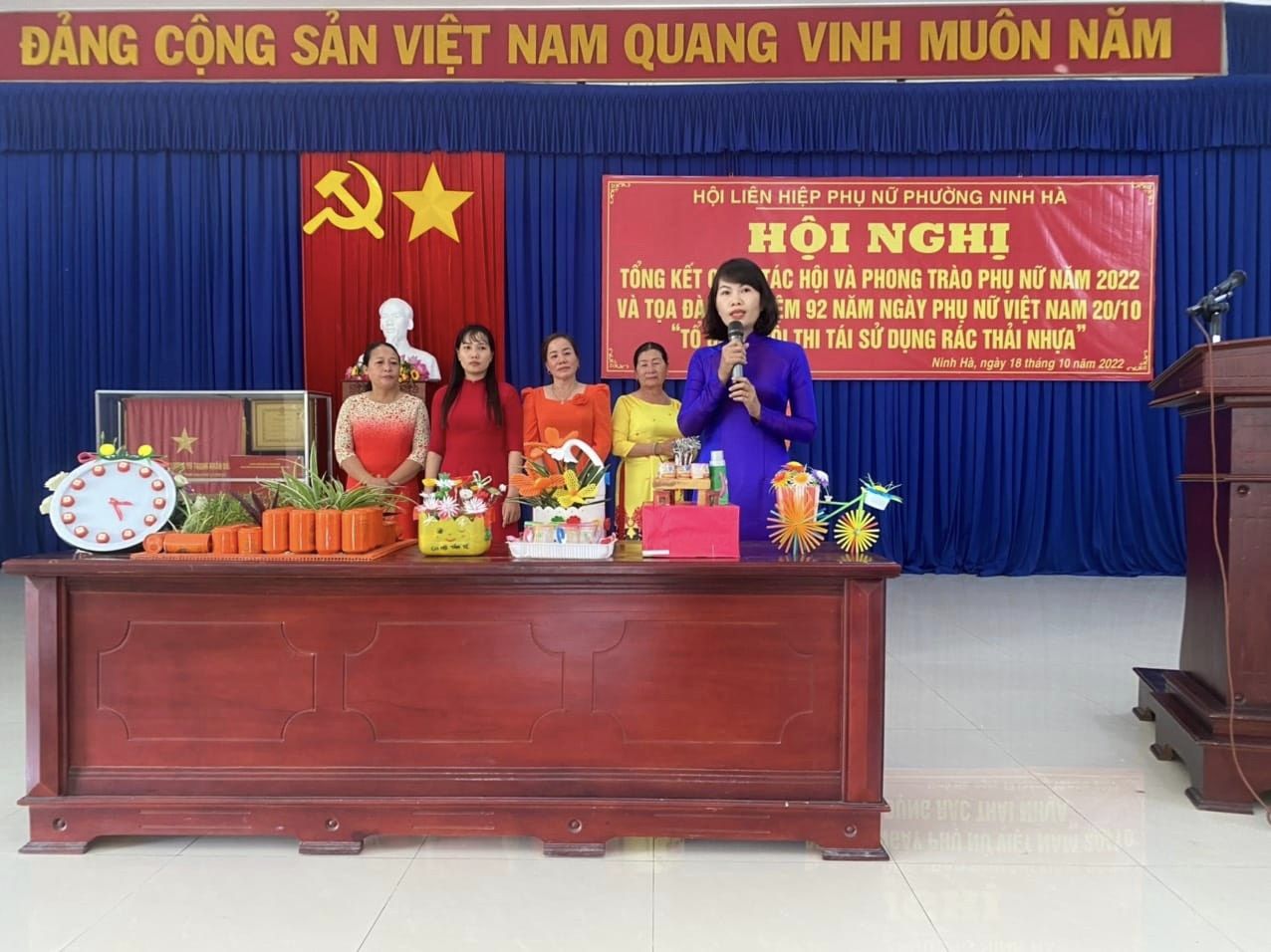 Phụ nữ phường Ninh Hà tổ chức tọa đàm nhân dịp Kỷ niệm Ngày thành lập Hội LHPN Việt Nam và Ngày Phụ nữu Việt Nam 20-10.
