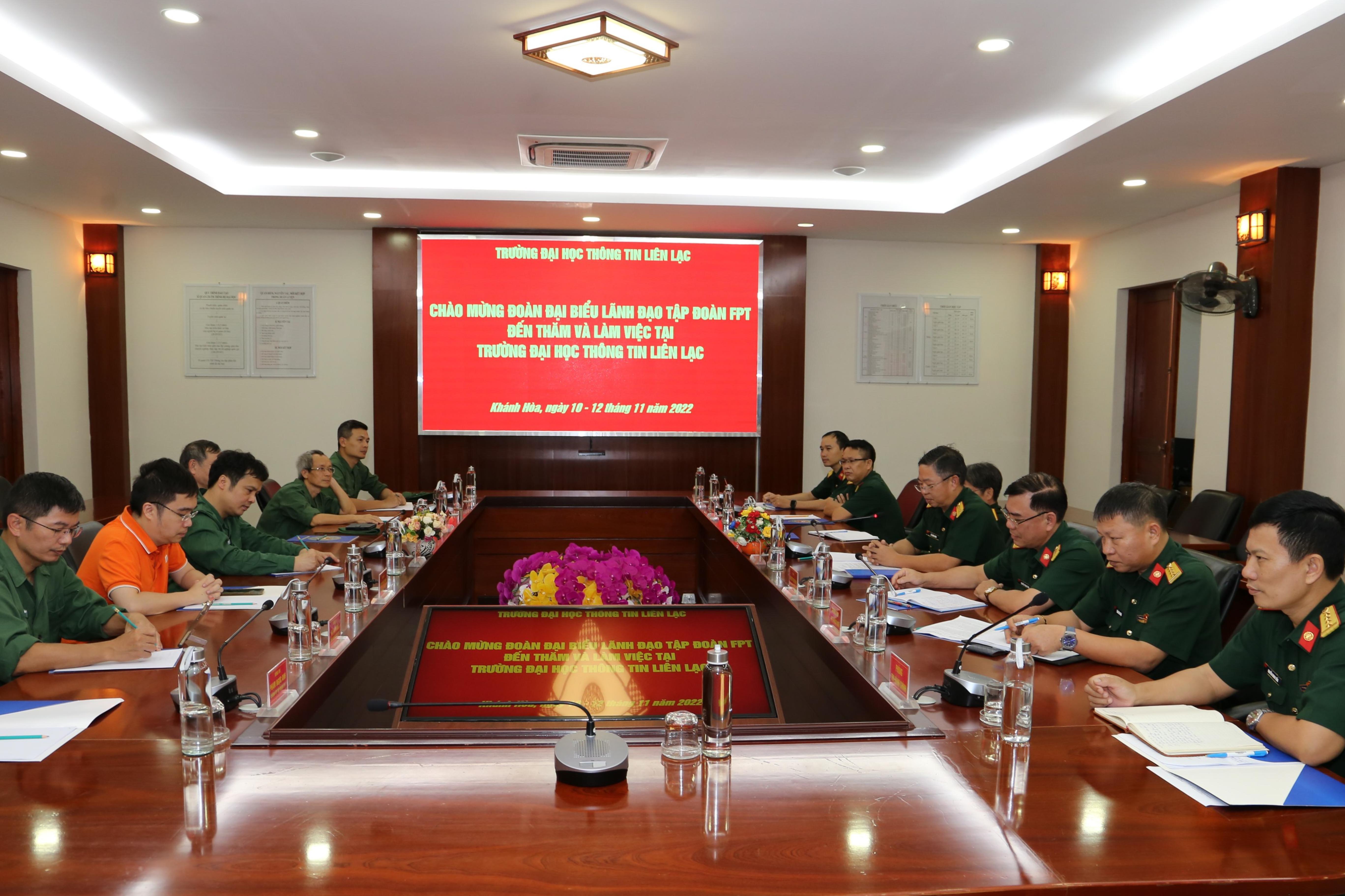 Trường Sĩ quan Thông tin: Hợp tác với Tập đoàn FPT trên một số lĩnh vực