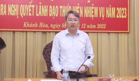 Ông Nguyễn Hải Ninh phát biểu kết luận tại hội nghị.