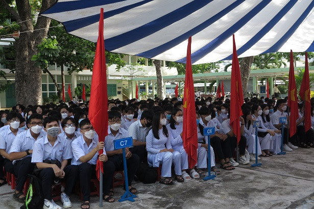 Học sinh Trường THPT Nguyễn Văn Trỗi (Nha Trang). 