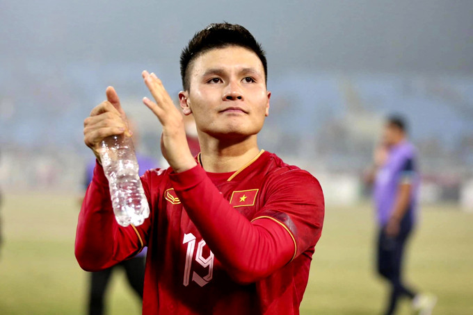 Quang Hải đang được người hâm mộ  kỳ vọng sẽ chơi bùng nổ trận đấu lượt về với Thái Lan.  Nguồn: Tuan Huu Pham