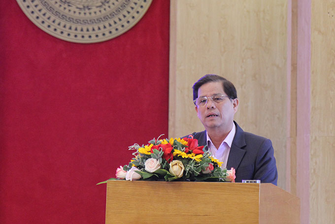 Ông Nguyễn Tấn Tuân phát biểu chỉ đạo hội nghị.