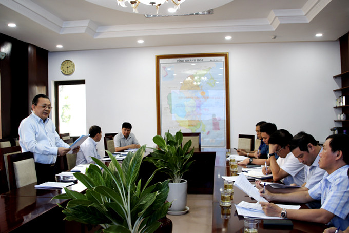 Ong Lê Hữu Hoàng kết luận cuộc họp.