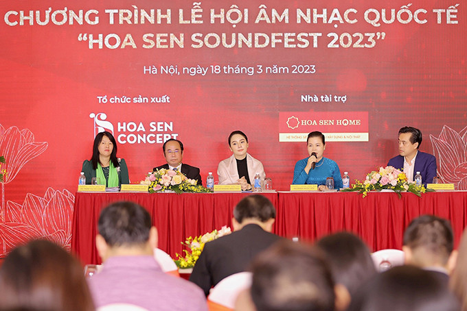 Ban tổ chức thông tin về chương trình lễ hội âm nhạc quốc tế  "Hoa Sen SoundFest 2023 ".