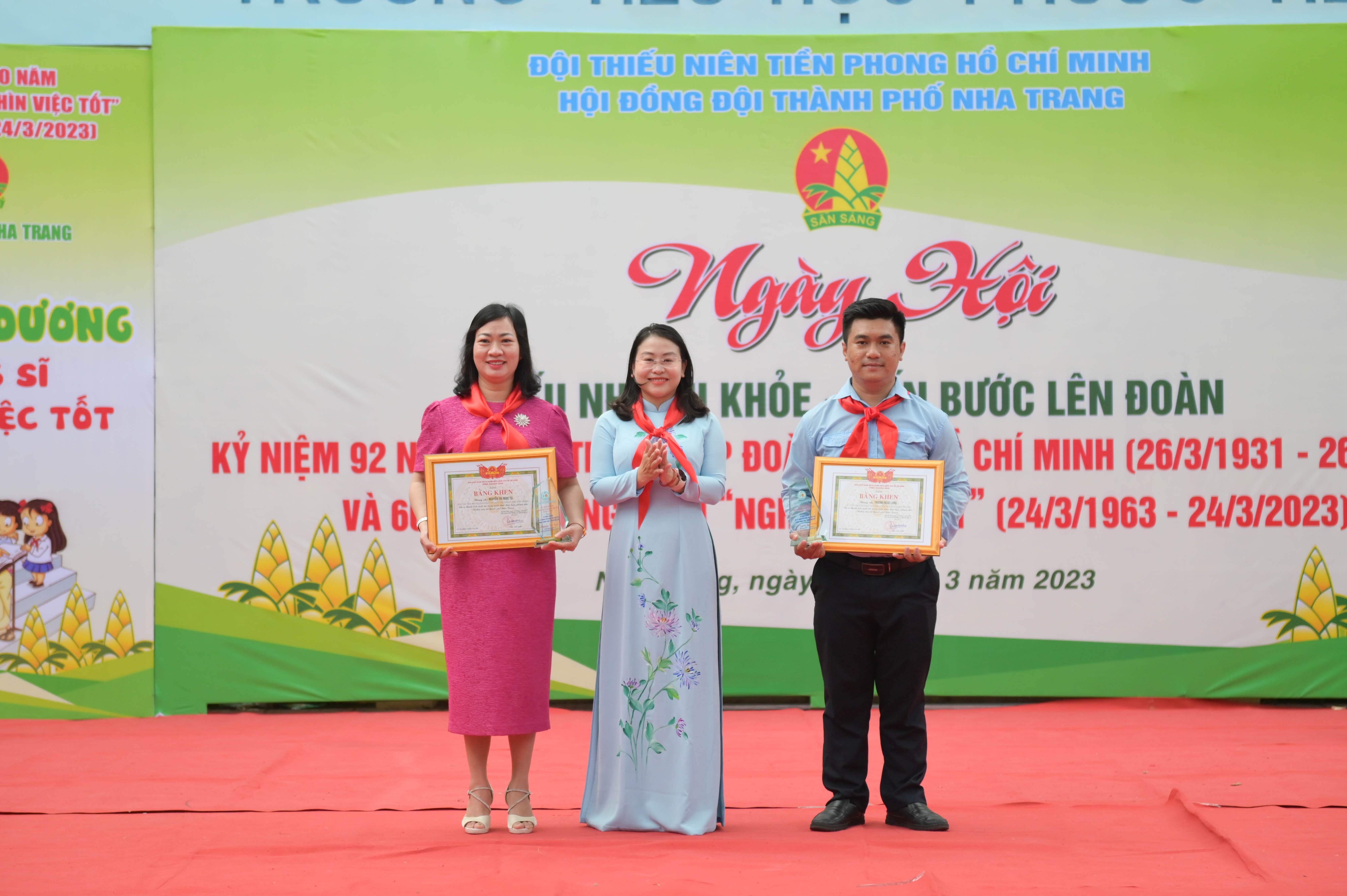 Hội đồng Đội Nha Trang: Tuyên dương 66 đội viên đạt danh hiệu "Dũng sĩ nghìn việc tốt"