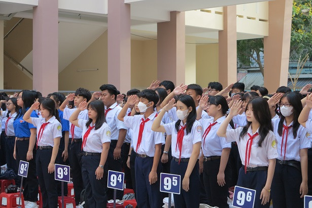 Học sinh Trường THCS Trưng Vương. 